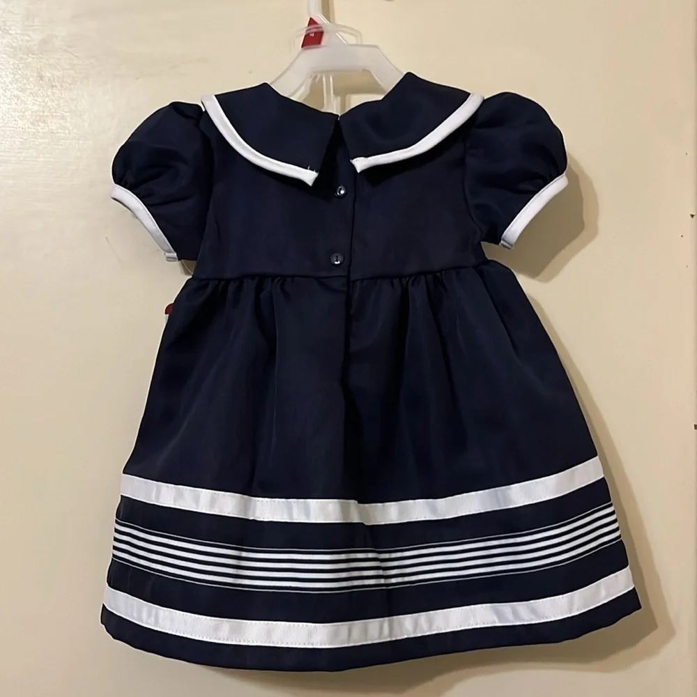 NWT Rare Editions 2 piece sailor dress (dress and bloomers) 18 months  adorable